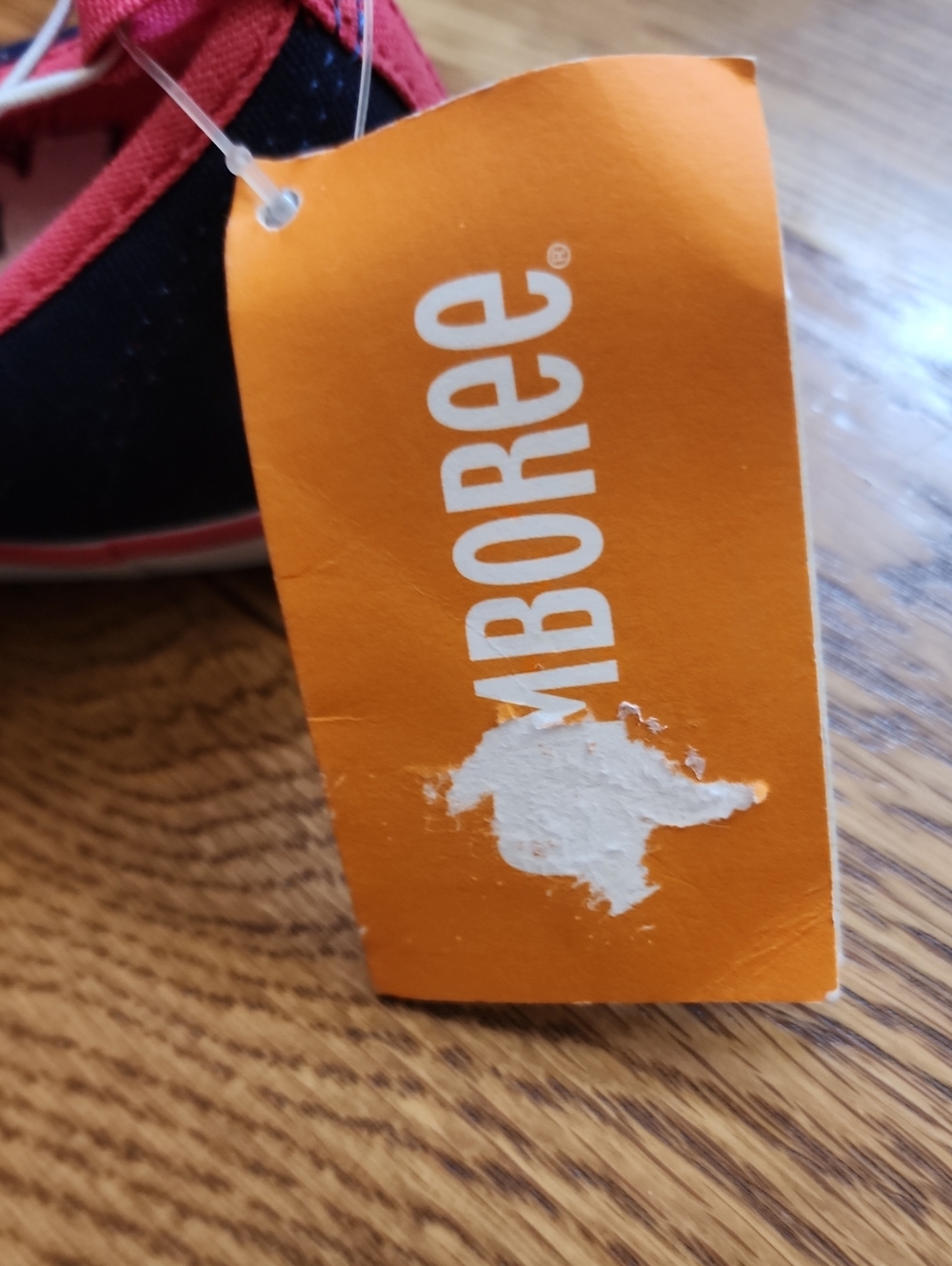 NWT Gymboree Ciao Puppy Navy Blue & Pink Bow Canvas Slip On Sneakers Size 13 - Picture 8 of 9